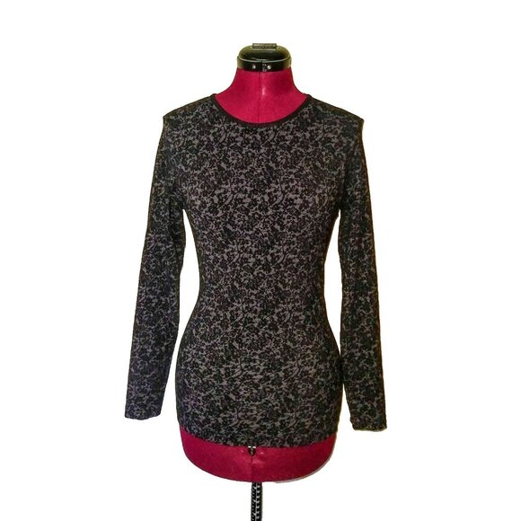 Athleta Top Multicolor Women Size XS Long Sleeve  Lace Pattern - Picture 8 of 9